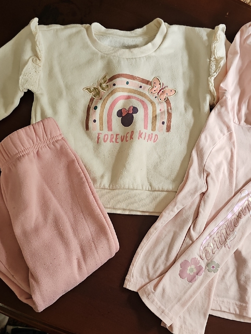 BOGO 🎀 Cream & Pink Girls 3T Bundle